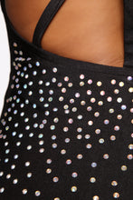 将图片加载到图库查看器，Blow You Away Rhinestone Mini Dress - Black
