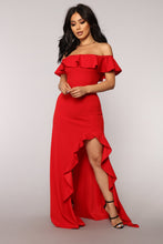 将图片加载到图库查看器，Chasin' Love Ruffle Dress - Red
