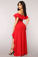 将图片加载到图库查看器，Chasin' Love Ruffle Dress - Red
