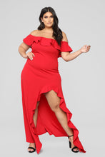 将图片加载到图库查看器，Chasin' Love Ruffle Dress - Red
