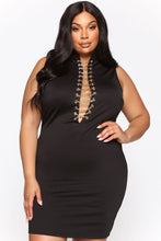 将图片加载到图库查看器，Chain Reaction Mini Dress - Black
