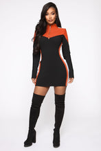 将图片加载到图库查看器，Batter Up Bandage Mini Dress - Black/Red
