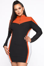 将图片加载到图库查看器，Batter Up Bandage Mini Dress - Black/Red
