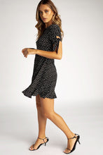 将图片加载到图库查看器，AUDREY BLACK MICRO HEART MINI DRESS
