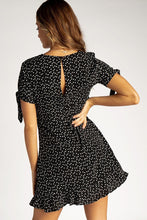 将图片加载到图库查看器，AUDREY BLACK MICRO HEART MINI DRESS
