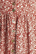 将图片加载到图库查看器，CALL THE SHOT RED FLORAL MIDI DRESS
